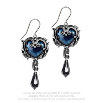 Alchemy Gothic - Affaire Du Coeur Pewter Earrings