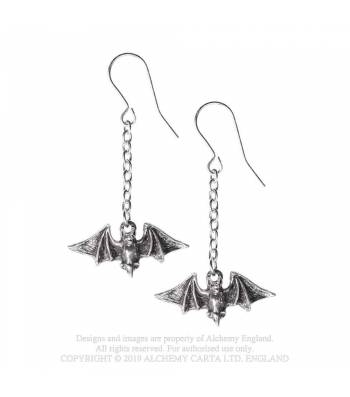 Alchemy Gothic Kiss the Night Earrings