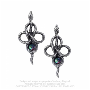 Alchemy Gothic Tercia Serpent Earrings