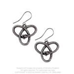 Alchemy Gothic Eve's Triquetra Pewter Earrings