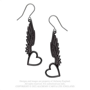 Alchemy Gothic Passio Wings of Love Earrings