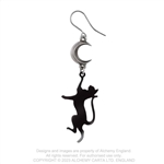 Alchemy Gothic Feline Moondream Earrings