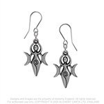 Alchemy Gothic Danu Goddess Earrings