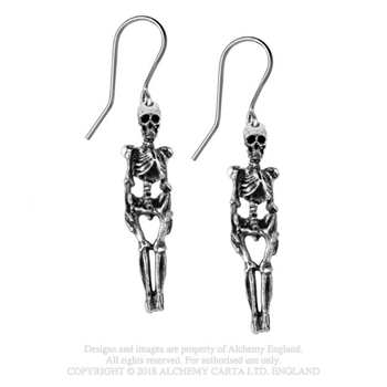 Alchemy Gothic Skeleton Earrings