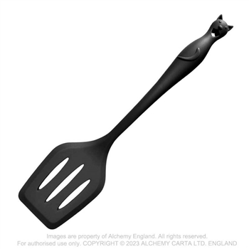 Alchemy Gothic Cat's Kitchen Utensil Set  with Cat Handles (5 Pieces)