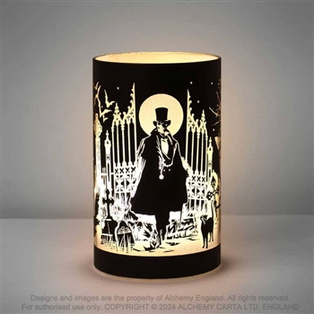 Alchemy Gothic Count Magistus Glass Lantern LED Light