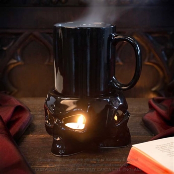 Alchemy Gothic 14 oz Mug With Warmer  [SKULL]