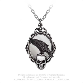 Alchemy Gothic Reflections of Poe Pewter Pendant