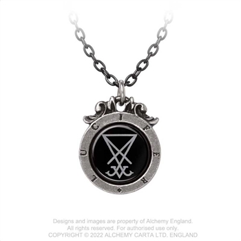 Alchemy Gothic Seal of Lucifer Pendant Necklace