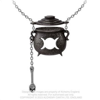 Alchemy Gothic Witches Cauldron Pendant