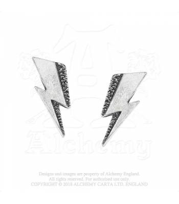 Alchemy Gothic David Bowie Flash Earrings