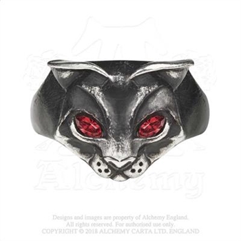 Alchemy Gothic Bastet Goddess Ring