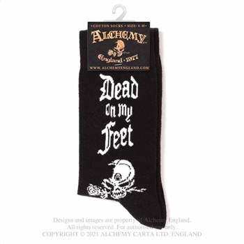 Alchemy Gothic Dead On My Feet Socks