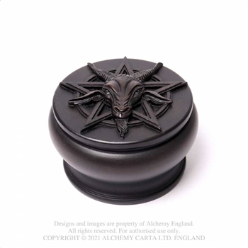 Alchemy Gothic Baphomet Trinket Box