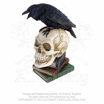 Alchemy Gothic Poe's Raven Skull