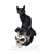 Alchemy Gothic Grimalkin's Ghost Black Cat & Skull