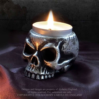 Alchemy Gothic Skull Tea Light