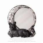 Gothic Alchemy - Cat Moon Mirror