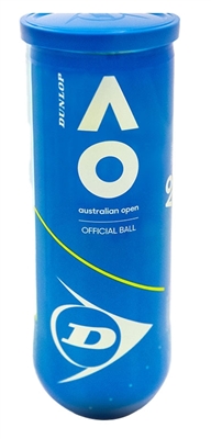 Dunlop Australian Open (AO) Tennis Balls  3blas/ Can (24cans/Case)