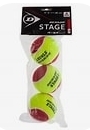 Dunlop Stage 3 Red Dot Tennis Balls 12ball/Bag