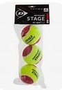 Dunlop Stage 3 Red Dot Tennis Balls 12ball/Bag