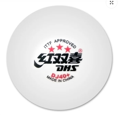 3 Star DHS JD40+ ITTF Table Tennis 6pk