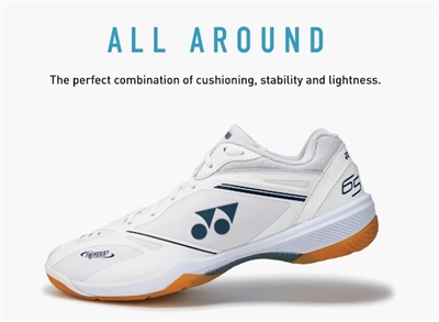 Yonex Power Cushion 65 Z4 Wide Badminton Shoes (white)
