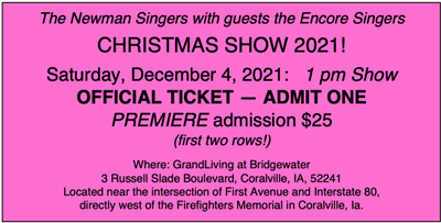 Newman Singers Christmas Show 2019