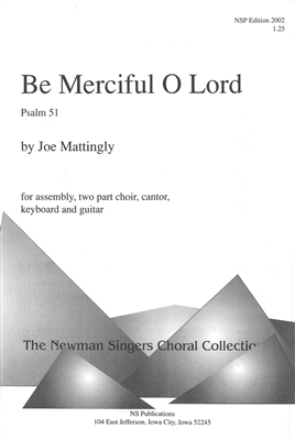 BE MERCIFUL O LORD - choral, keyboard, guitar