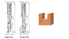 1/4"Single Flute Compression Spiral for Solid Wood