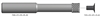CTX170002 - Solid carbide knife with thread, AWAC3-coated - 10mm Cut Dia