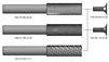 CTX170005 - Solid Carbide Knife with Thread, AWAC3-coated