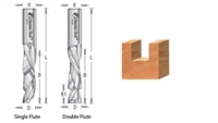 3/8"Single Flute Compression Spiral for Solid Wood