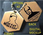 Hogan's Heroes BSG Dog Tags - "GAIUS FRAKKIN' BALTAR!"