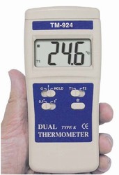 TM-924F / Two Channel Type K Thermocouple Thermometer with Backlight 0.86” Display Measures -50°F to 1999°F