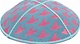 Pink Doves Foil Embossed Kippot (PK89) - With Custom Imprinting