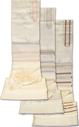 Gabrielli Pinstripe Silk Tallit Set