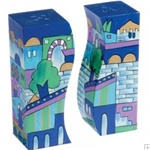 Jerusalem Blue Salt and Pepper Shaker by Emanuel