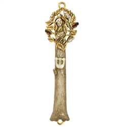 Crystal Tree Mezuzah by Quest