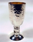 Kiddush Cup -  Hammered Silver