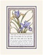 Wall Art Home Blessing Framed Purple Irises by Danny Azoulay