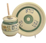 Ceramic Jerusalem Honey and Apple Set