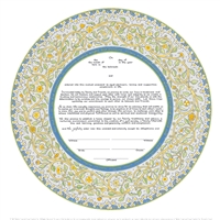 Joy & Happiness Ketubah by Micki Caspie