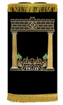 Jerusalem Pillars Torah Cover/Mantel