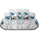Glass Cordial Set with Tray