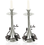 Black Orchid Candleholders by Michael Aram