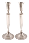 Elegant Nickel Candlesticks