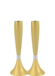 Anodized Aluminum Candlesticks - Gold by Emanuel