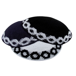 Knit Kippah with Border