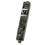 Pewter Jerusalem Mezuzah Case